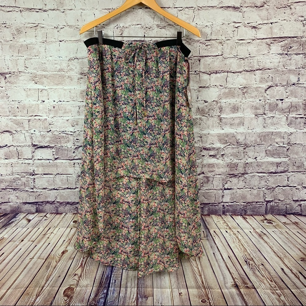 Princess Vera Wang Multicolor Floral High Low Skirt